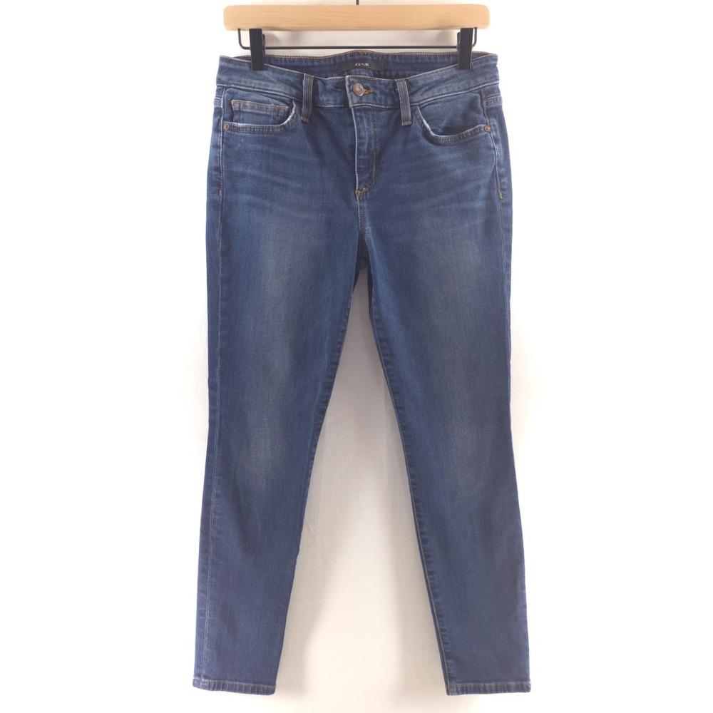 Joe's Jeans Women Skinny Ankle Jeans‎ Size 29 Blue Dark Wash Distressed
